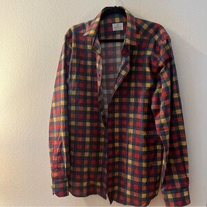 Emanuel Berg Modern Fit Plaid Shirt